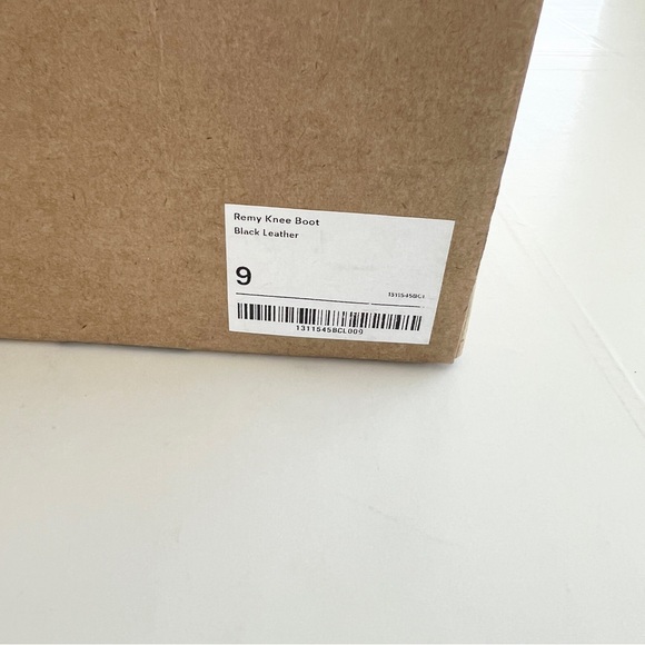 New REFORMATION Remy Knee Boot Black Leather Knee-High Women's SIZE 9 - Picture 11 of 12